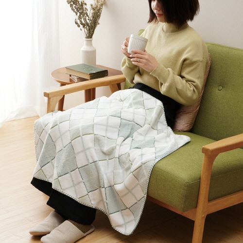 大津コーポレーション ねむりの森 オールシーズンケット クォーター グリーン CH6810-4 1枚(ご注文単位1枚)【直送品】