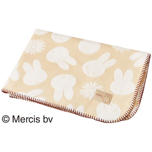 丸眞 ミッフィー｢ころころおはな｣ オパール加工ブランケット 1枚（ご注文単位1枚）【直送品】