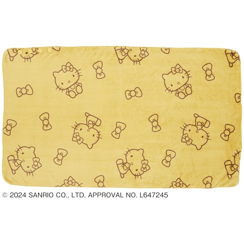 ウェルファン ひざ掛け(ハローキティ) 大 イエロー 010101 1枚（ご注文単位1枚）【直送品】