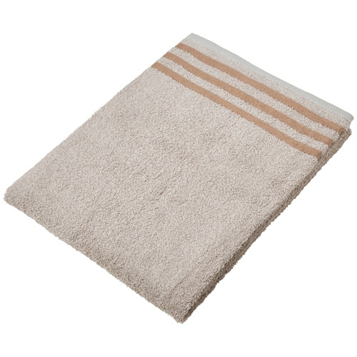 林 エッジライン 大判バスタオル グレー LN602829 1枚（ご注文単位1枚）【直送品】