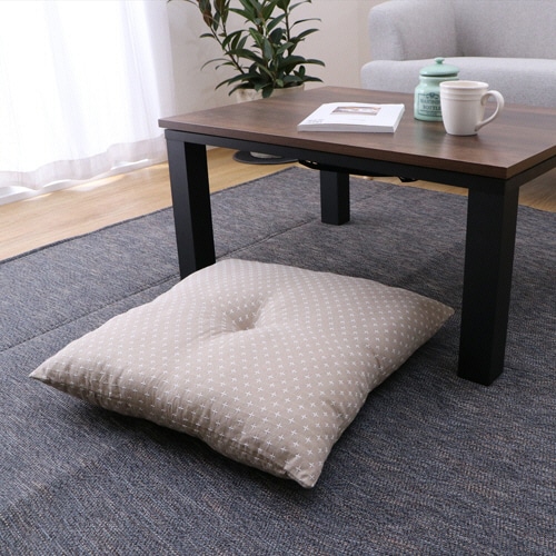 イケヒコ・コーポレーション 座布団 詩織 ベージュ 1組(2枚)/パック（ご注文単位1パック）【直送品】