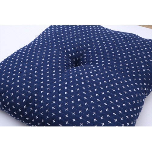 イケヒコ・コーポレーション 座布団 詩織 ネイビー 1組(2枚)/パック（ご注文単位1パック）【直送品】