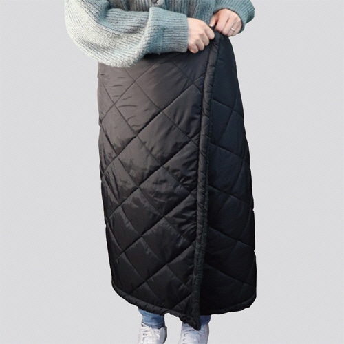 iiもの本舗 hokotto 極厚裏ボア 4WAYブランケット ブラック×ブラック 1枚(ご注文単位1枚)【直送品】