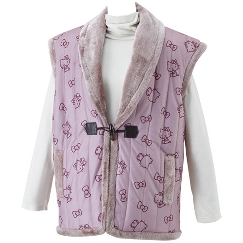 ウェルファン ベスト(ハローキティ) ピンク M-L 010801 1着（ご注文単位1着）【直送品】