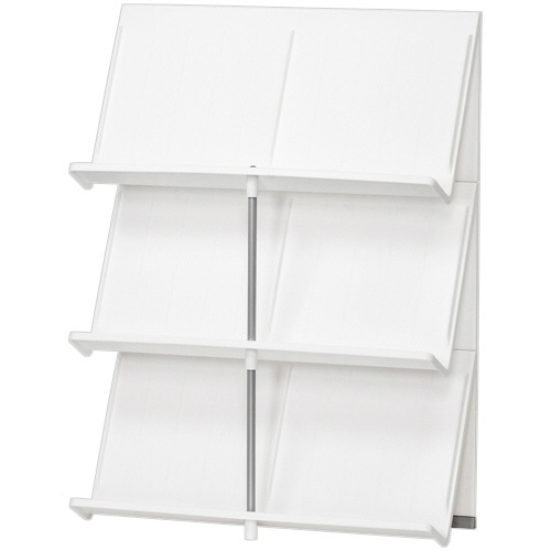 ライクイット シューズラック 3段 ホワイト 1台（ご注文単位1台）【直送品】