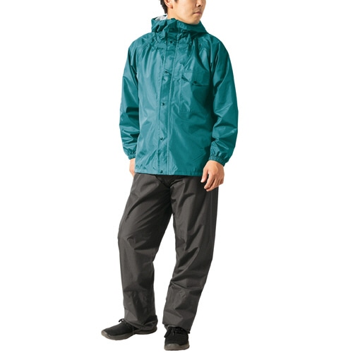 マック デイリーレインスーツ ターコイズ L AS-5120 1着（ご注文単位1着）【直送品】
