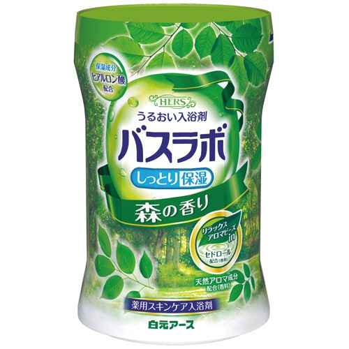 白元アース HERS バスラボボトル 森の香り 540g 1本（ご注文単位1本）【直送品】