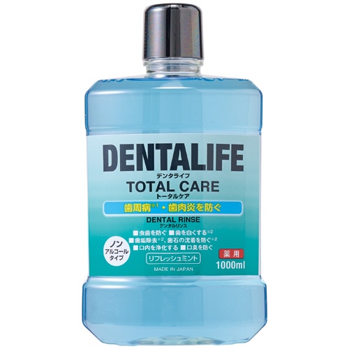 エオリア 薬用デンタライフトータルケア リフレッシュミント 1000mL 1本（ご注文単位1本）【直送品】