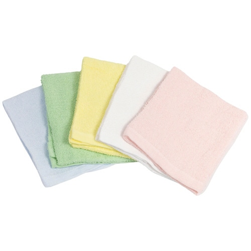オカザキ フェイスタオル カラー 5枚/パック（ご注文単位1パック）【直送品】