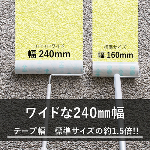 ニトムズ コロコロワイド スペアテープ 幅240mm×60周巻 C2240 2巻/パック(ご注文単位1パック)【直送品】