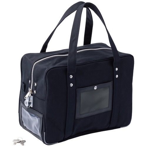 ヒサゴ 鍵付きセキュリティバッグ B4用 ブラック BGK05 1個（ご注文単位1個）【直送品】