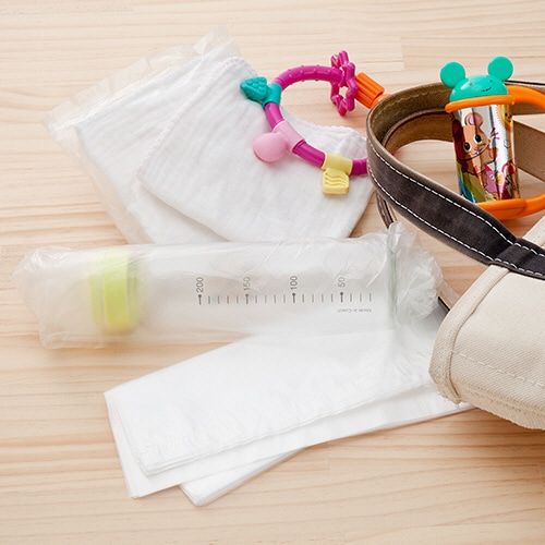 岩谷マテリアル アイラップ100 エンボス加工 マチ付き 約25×35cm 100枚/パック(ご注文単位1パック)【直送品】