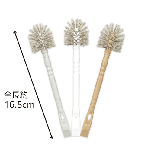 アズマ工業 くらしブラシ 3色組 3本:各色1本/パック(ご注文単位1パック)【直送品】