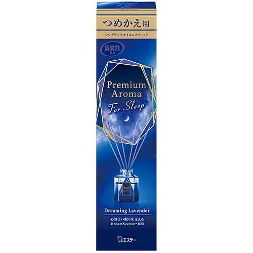 エステー 消臭力 Premium Aroma For Sleep Stick 寝室用 ドリーミングラベンダー つめかえ用 50mL 1個(ご注文単位1個)【直送品】