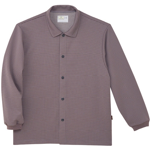 トンボ 前開きシャツ エクステージドット防縮ニット ローズブラウン Sサイズ CR816-29-S 1着（ご注文単位1着）【直送品】