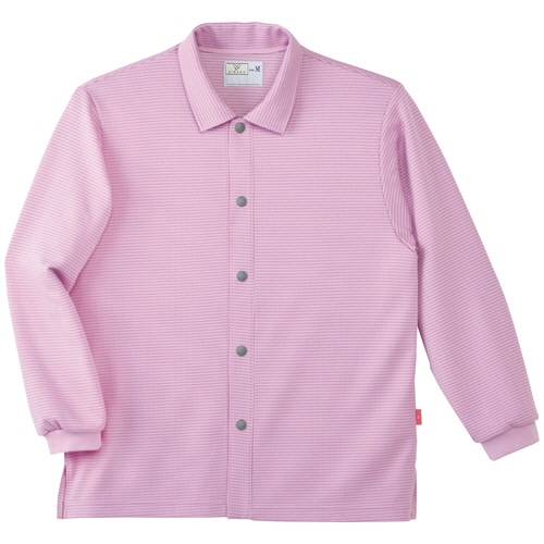 トンボ 前開きシャツ エクステージドット防縮ニット モーベット Lサイズ CR816-82-L 1着（ご注文単位1着）【直送品】