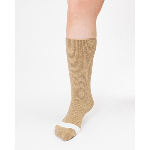 徳武産業 名前が書けるのびのびII フリーサイズ ベージュ 4307-BE 1足(ご注文単位1足)【直送品】