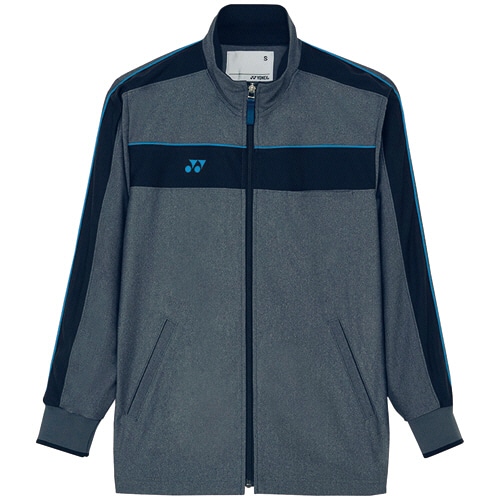 トンボ ヨネックス×キラク 防風ジャケット(男女兼用) ピステックス グレーモク×ブルー Sサイズ CY104-72-S 1着(ご注文単位1着)【直送品】