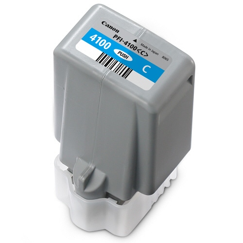 キヤノン インクタンク PFI-4100C 顔料シアン 80mL 6778C004 1個（ご注文単位1個）【直送品】