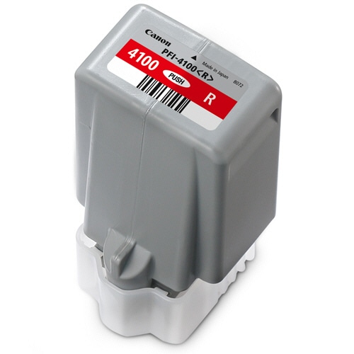 キヤノン インクタンク PFI-4100R 顔料レッド 80mL 6785C004 1個（ご注文単位1個）【直送品】