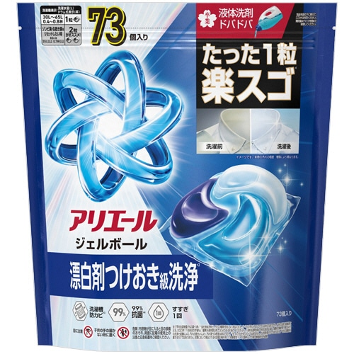 P&G アリエール ジェルボールプロ つめかえ用 超メガジャンボ 1パック(73個)/箱（ご注文単位1箱）【直送品】