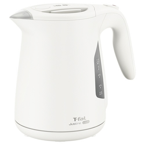 ティファール 電気ケトル ジャスティン ロック 1.2L ホワイト KO5901JP 1台(ご注文単位1台)【直送品】