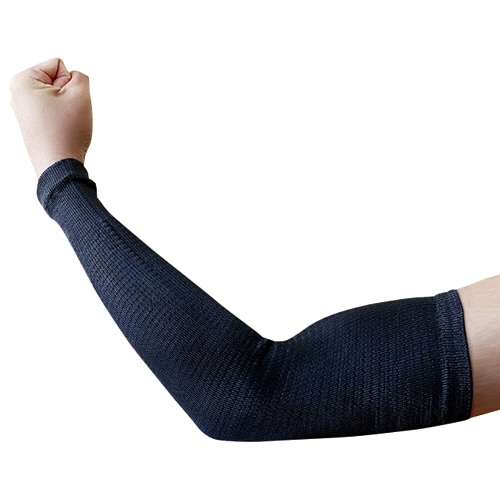 福徳産業 ゼロエネプラス ツヌーガ製アームカバー 40cm ブラック 1双（ご注文単位1双）【直送品】