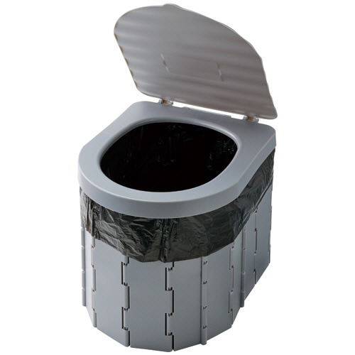 YAMAZEN サッと簡単トイレ(折りたたみ式) YKT-12G 1個（ご注文単位1個）【直送品】