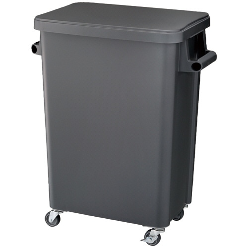 リス 厨房用キャスターペール 排水栓付 70L ダークグレー GGYK007 1台（ご注文単位1台）【直送品】