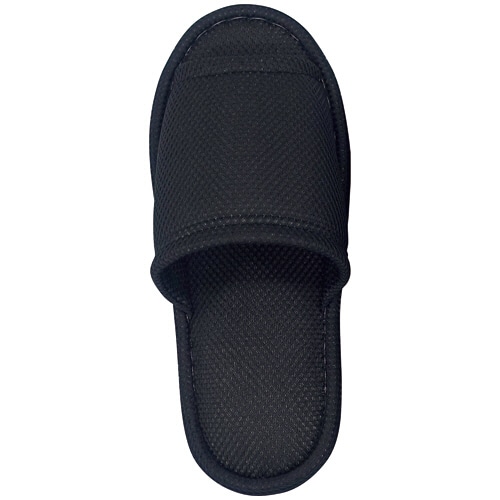 オクムラ 洗えるさらさらメッシュスリッパ L ブラック AAAA9911BK 1足（ご注文単位1足）【直送品】