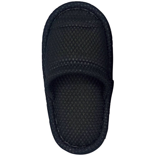 オクムラ 洗えるさらさらメッシュスリッパ 子ども用 ブラック AAAA0902BK 1足（ご注文単位1足）【直送品】