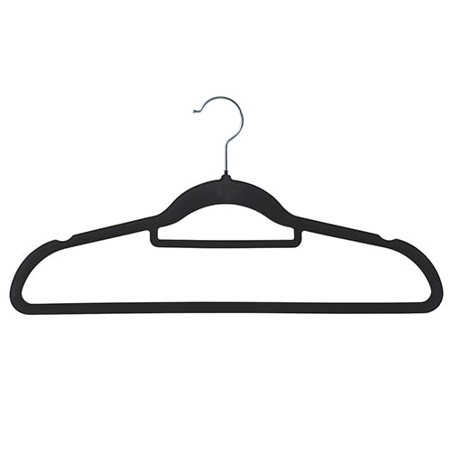 ストリックスデザイン 起毛ハンガー スリム ブラック SB-108 1パック(5本)/パック（ご注文単位1パック）【直送品】