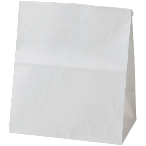 シモジマ HEIKO NF(ノンフッ素)耐油角底袋 13-8 白無地 #004180320 1パック(100枚)/パック（ご注文単位1パック）【直送品】