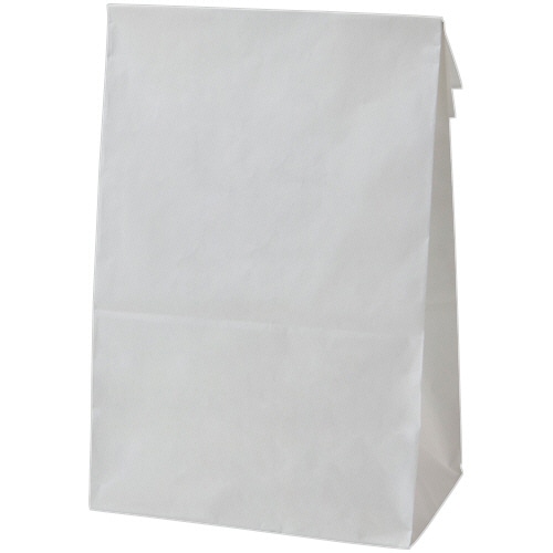 シモジマ HEIKO NF(ノンフッ素)耐油角底袋 No.6 白無地 #004180340 1パック(100枚)/パック（ご注文単位1パック）【直送品】