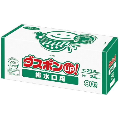 白元アース ダスポンUP! 排水口用 S3020-00 1パック(90枚)/パック（ご注文単位1パック）【直送品】