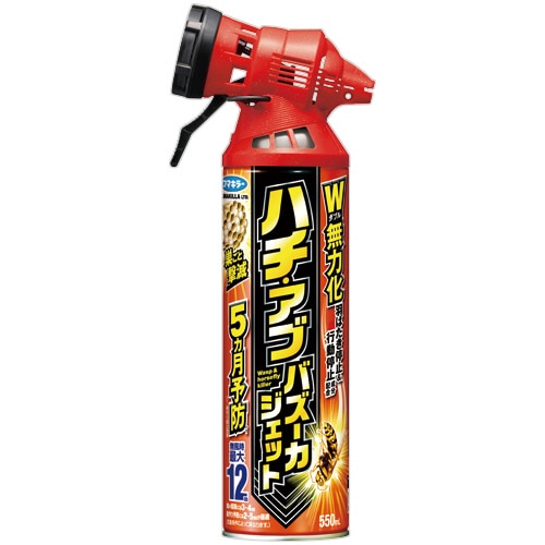 フマキラー ハチ・アブバズーカジェット N 550mL 1本/個（ご注文単位1個）【直送品】