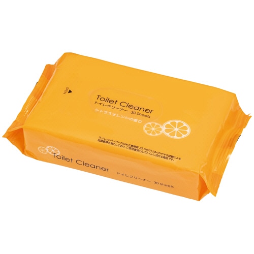 TANOSEE トイレクリーナー 重曹&セスキ シトラスオレンジの香り 1パック(30枚)/個（ご注文単位1個）【直送品】