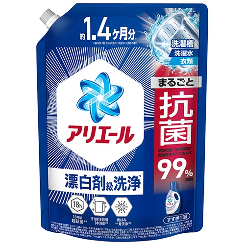 P&G アリエール ジェル つめかえ用 超ジャンボサイズ 1000g 1パック/個（ご注文単位1個）【直送品】