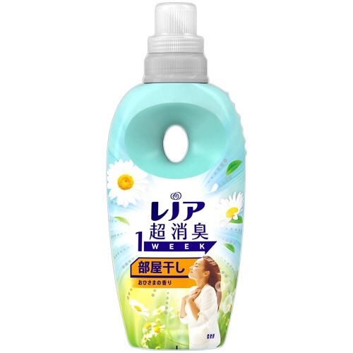 P&G レノア 超消臭1week 部屋干し用 おひさまの香り 本体 490mL 1本（ご注文単位1本）【直送品】