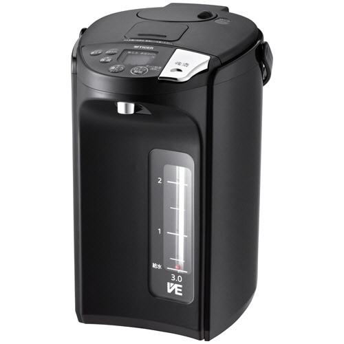 タイガー魔法瓶 蒸気レスVE電気まほうびん とく子さん 3.0L アーバンブラック PIS-G300KE 1台(ご注文単位1台)【直送品】