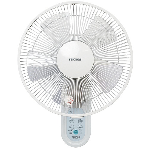 千住 TEKNOS 30cm壁掛けフルリモコン扇風機 ホワイト KI-W283R 1台(ご注文単位1台)【直送品】
