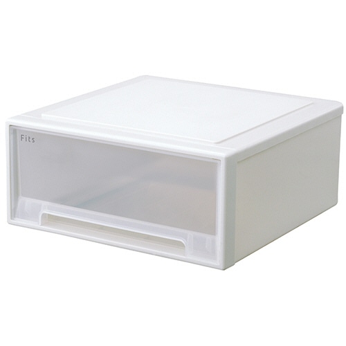 天馬 Fits フィッツケース 45-45 ホワイトクリア 1個（ご注文単位1個）【直送品】