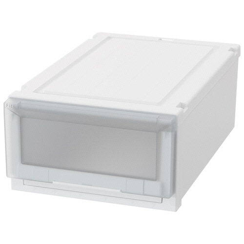 天馬 Fits フィッツケース アドバンス 55-35S ホワイトクリア 1個（ご注文単位1個）【直送品】