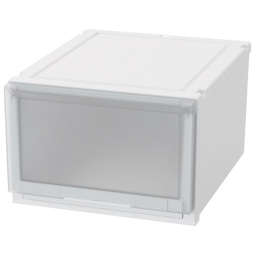 天馬 Fits フィッツケース アドバンス 55-45L ホワイトクリア 1個（ご注文単位1個）【直送品】