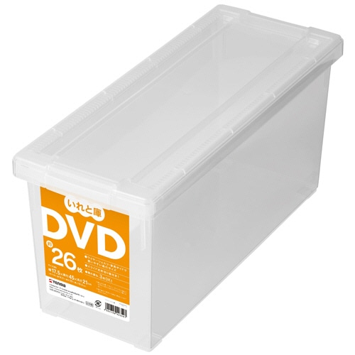 天馬 DVDいれと庫 クリア 1個（ご注文単位1個）【直送品】