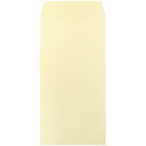 ハート 透けないカラー封筒 長3 テープなし 80g/m2 〒枠なし サイド貼 パステルクリーム XEP295 1パック(100枚)/パック（ご注文単位1パック）【直送品】