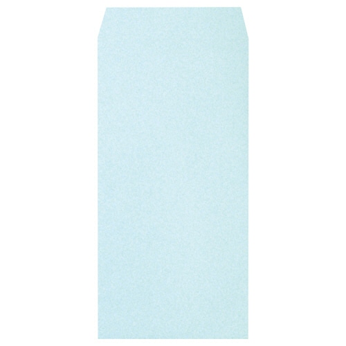 ハート 透けないカラー封筒 長3 テープなし 80g/m2 〒枠なし サイド貼 パステルブルー XEP297 1パック(100枚)/パック（ご注文単位1パック）【直送品】