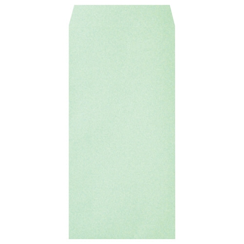 ハート 透けないカラー封筒 長3 テープなし 80g/m2 〒枠なし サイド貼 パステルグリーン XEP298 1パック(100枚)/パック（ご注文単位1パック）【直送品】
