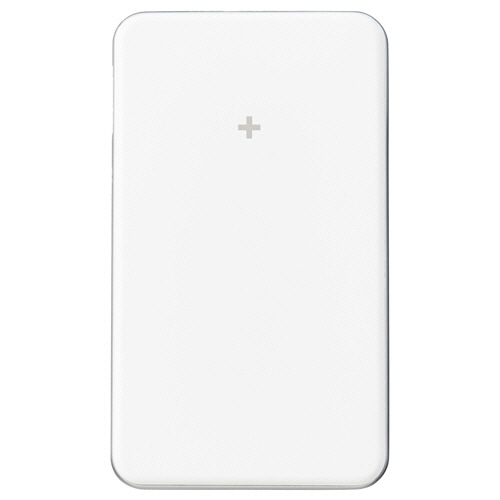 エレコム ワイヤレスモバイルバッテリー(20W/スタンド付) 10000mAh ホワイト DE-C54-10000WH 1個(ご注文単位1個)【直送品】