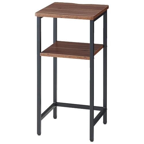 YAMAZEN 受付台 幅350×奥行350×高さ725mm ウォルナットブラウン/サンドブラック MRT-35R(WB/SBK) 1台(ご注文単位1台)【直送品】